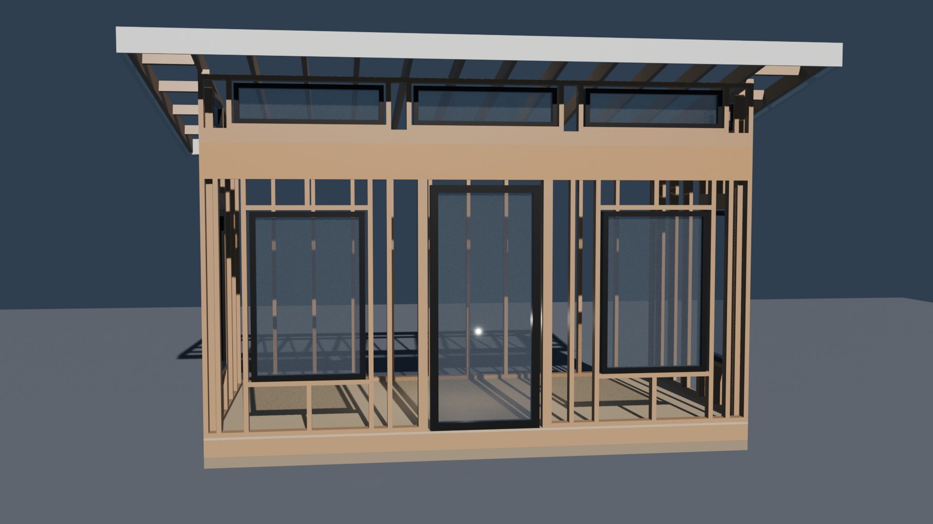 Raytraced 3D Framing Model