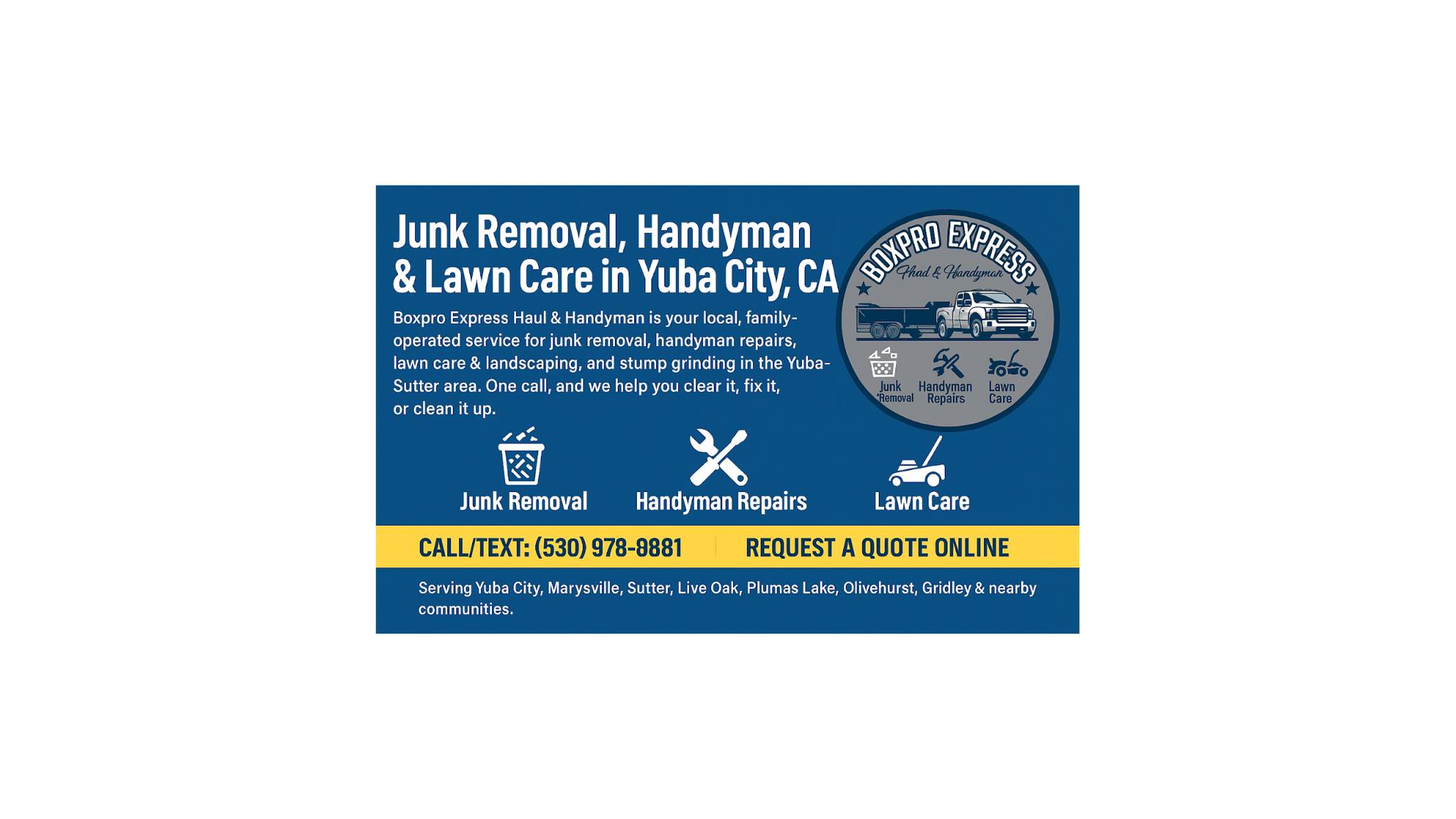 Junk removal project in Yuba City