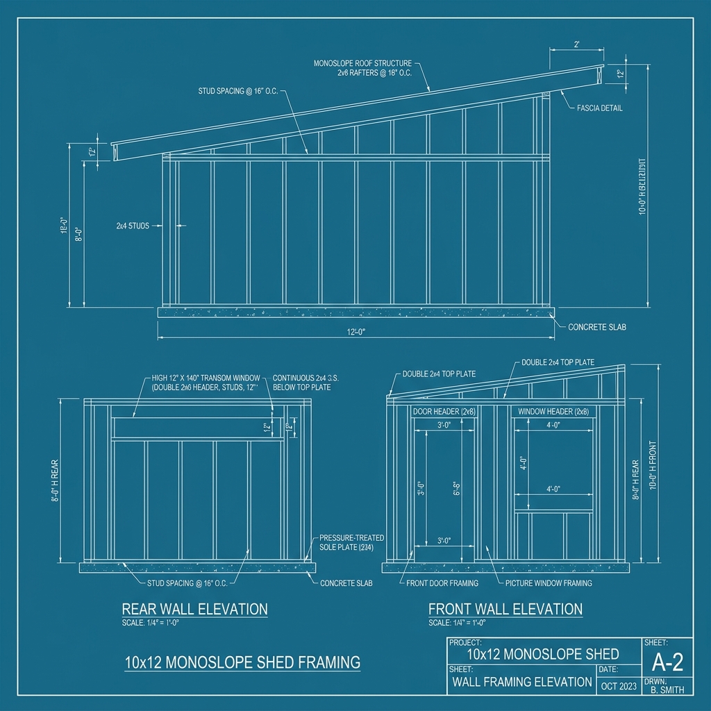 The Sutter Studio CAD Framing Blueprint in Gridley