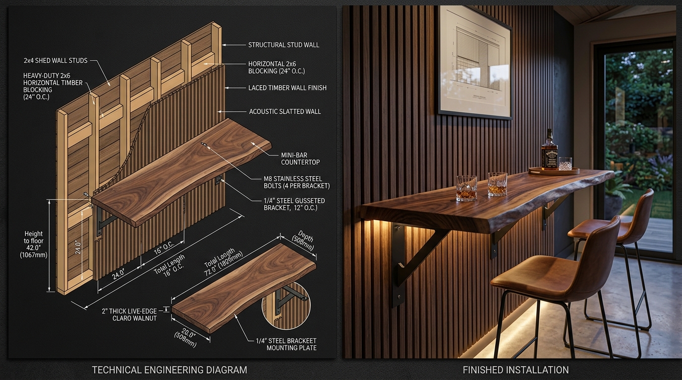 Dark Walnut Acoustic Slat Wall preview